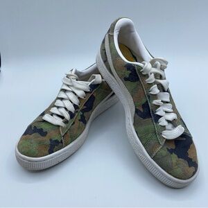 Puma Suede Classic Ambush Sneaker in Camo Green
